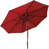 9’ Wood w/ Crank Umbrella